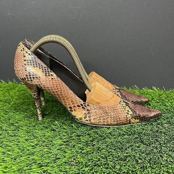 Stuart Weitzman Snakeskin Pumps - Picture 3 of 9